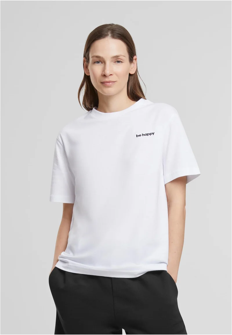 MT Be Happy Wording EMB Tee