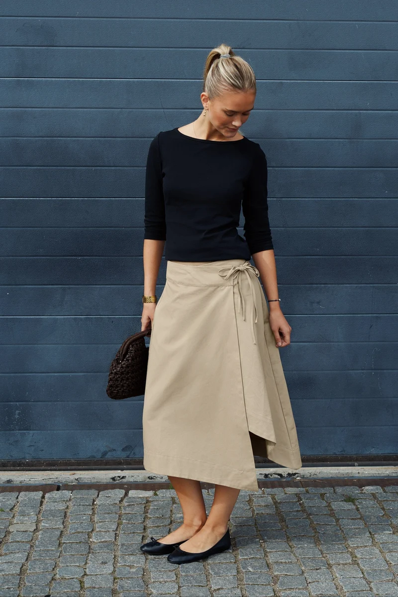 Neo Noir - Juna Twill Skirt 171469 - 214 - Taupe