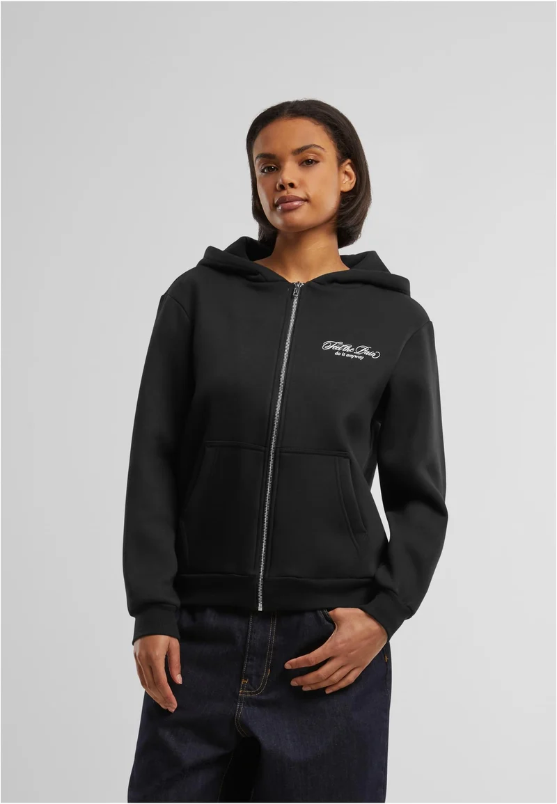 MT Feel The Pain Ladies Fluffy Zip Hoody