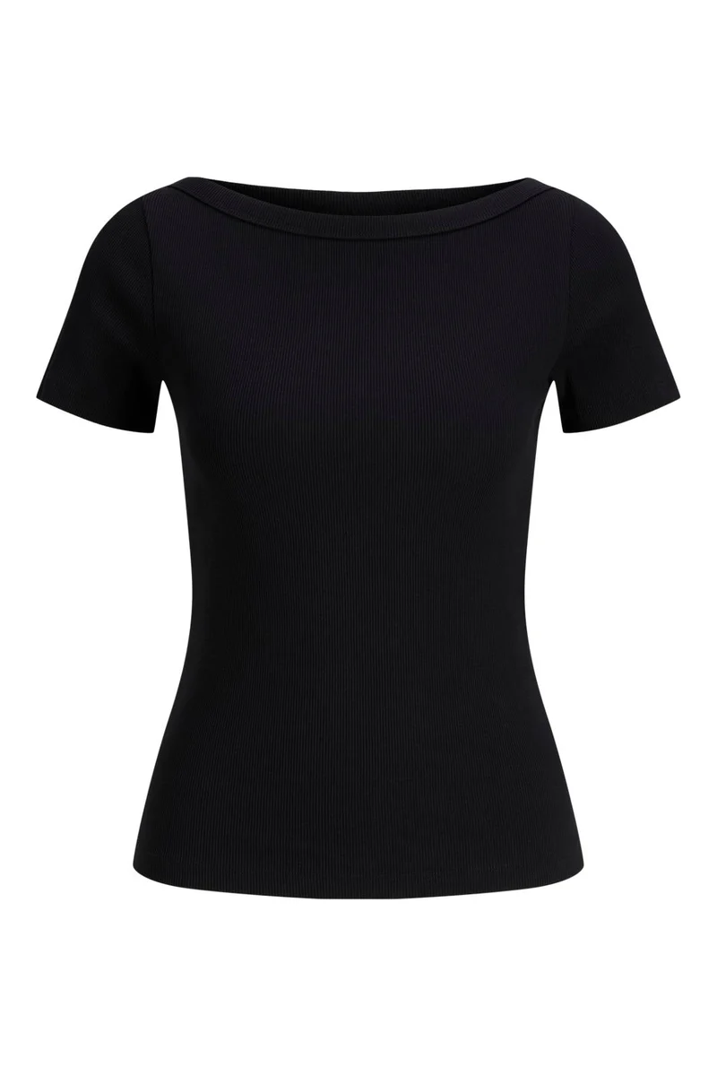 Jjxx - Jxfifi Str Ss Boatneck Tee - 5179394 Black