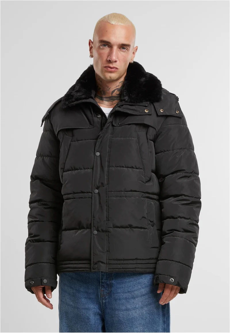 UC Puffer Jacket With Detachable Fur Collar