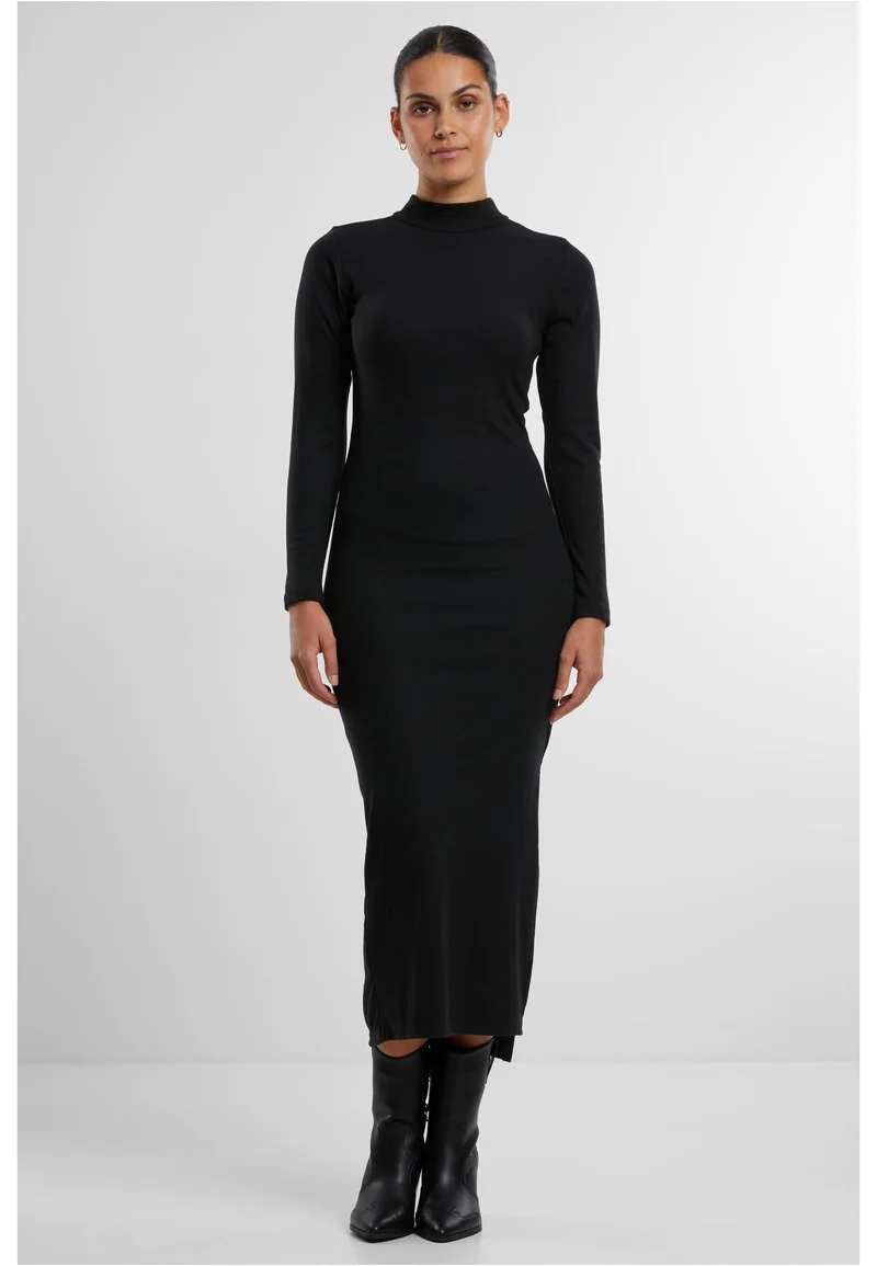 UC Rib Longlseeve Mockneck Dress
