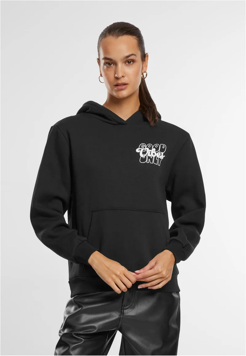 MT Good Vibes Puff Print Ladies Fluffy Hoody