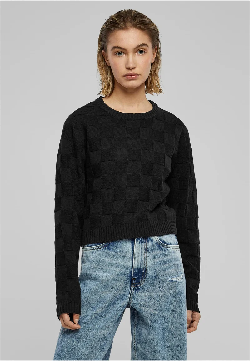 UC Check Knit Sweater