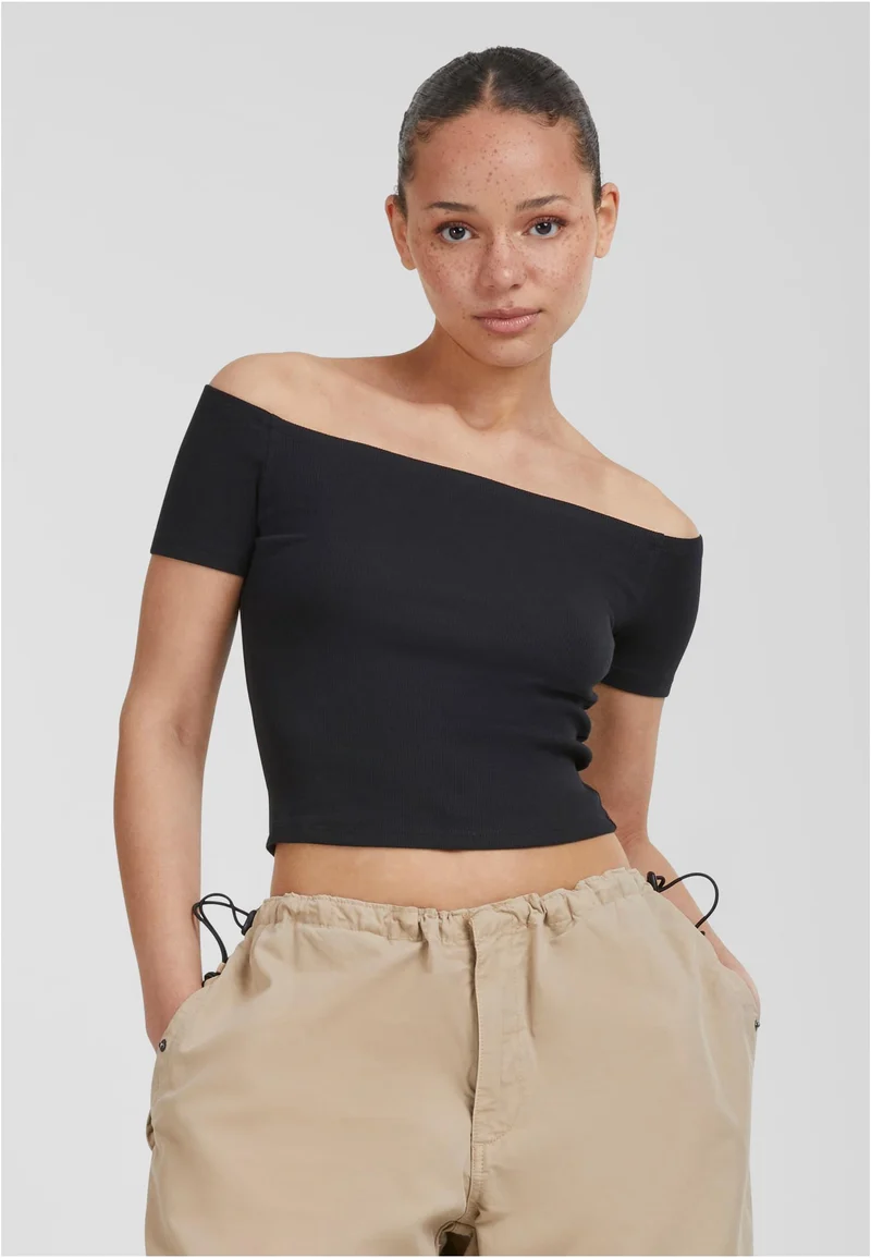 UC Organic Off Shoulder Rib Tee