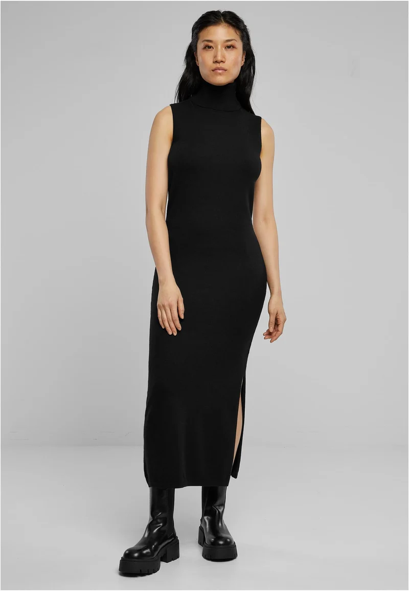 UC Knitted Eco Viscose Turtleneck Dress