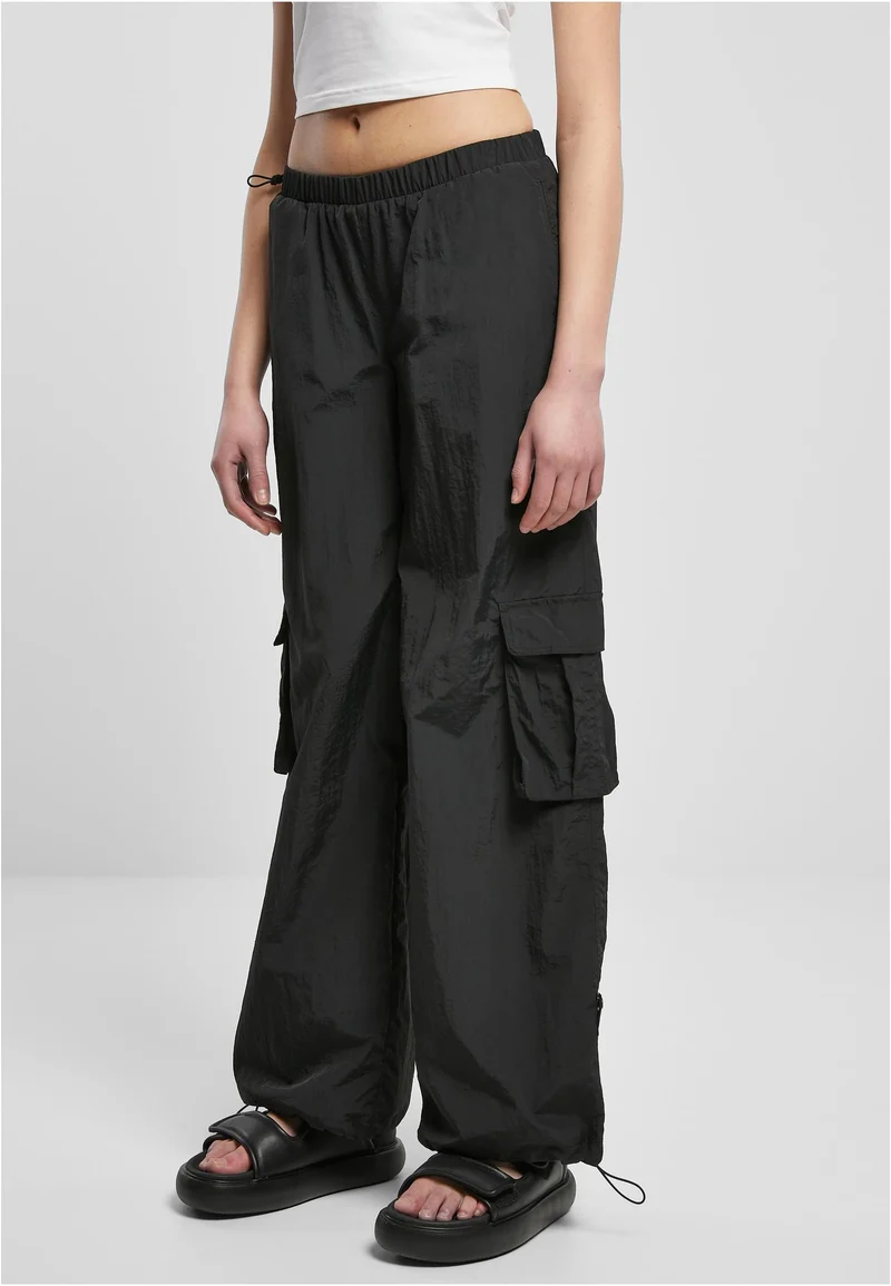 UC Wide Crinkle Nylon Cargo Pants