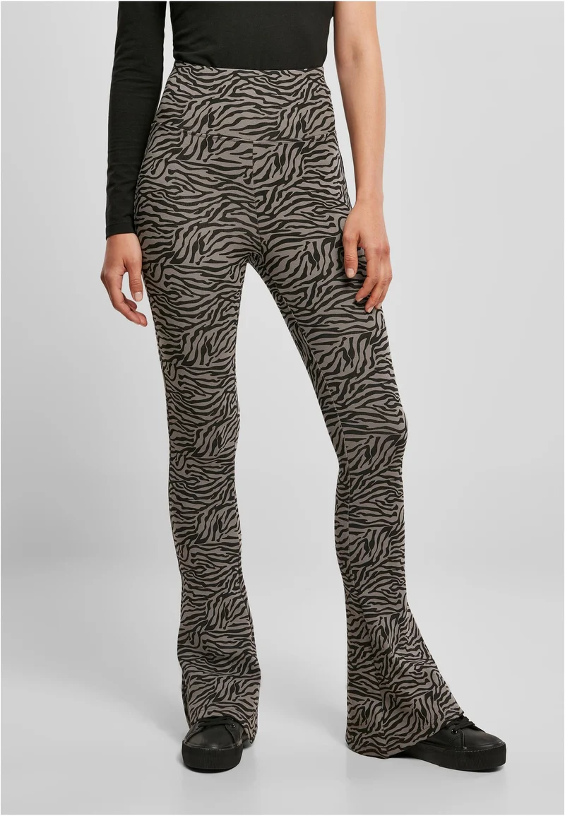 UC High Waist Zebra Boot Cut Tights