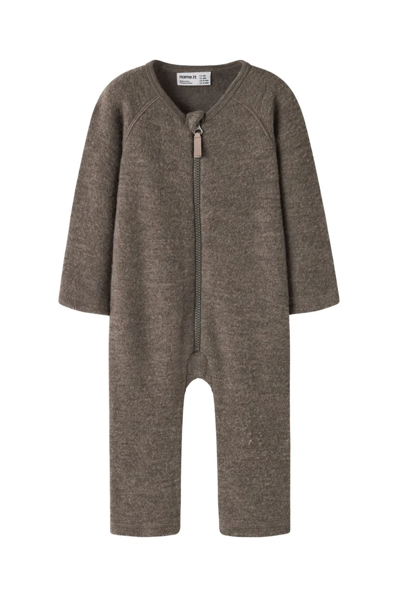 Name It - Nbnwmino Wool Ls Suit - 5079535 Morel