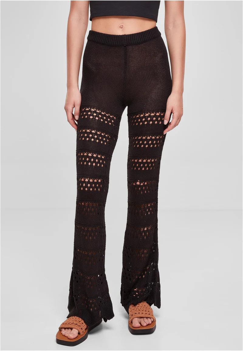 UC Flared Crochet Knit Tights