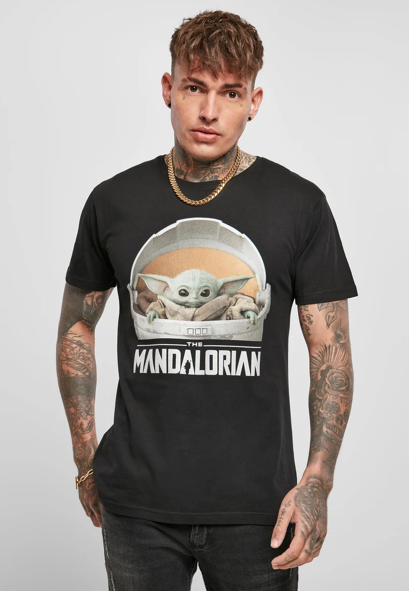 MC Baby Yoda Mandalorian Logo Tee