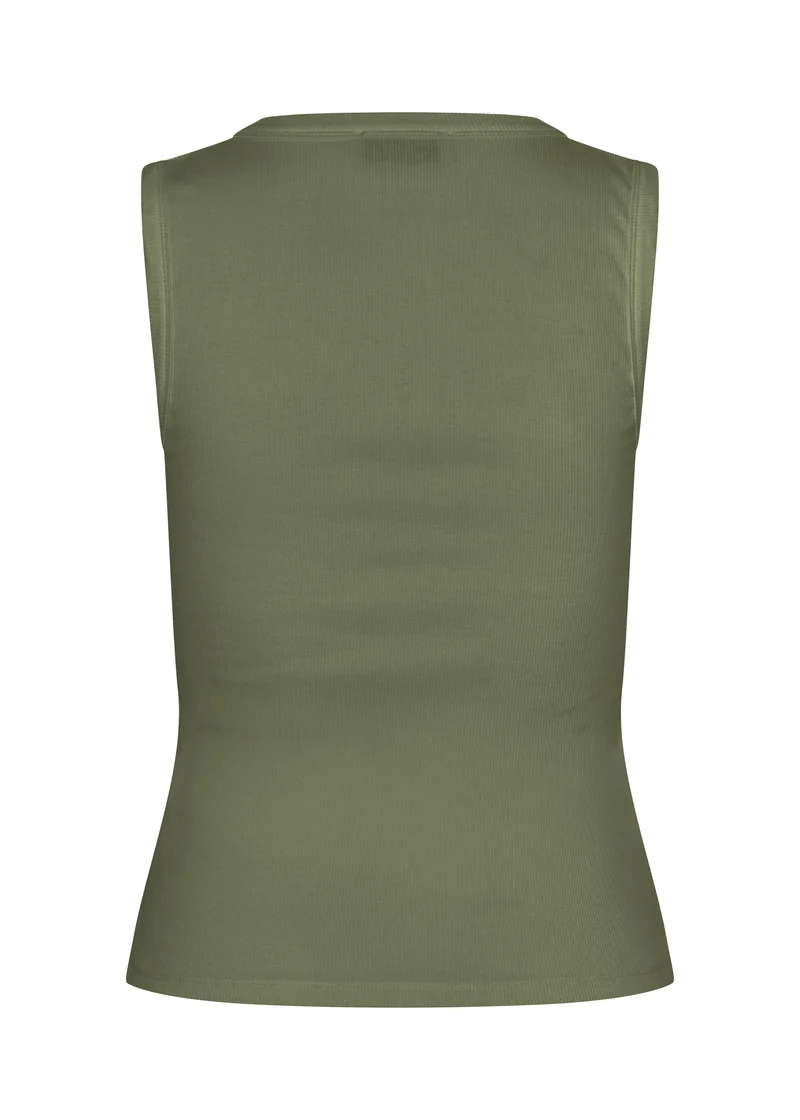 ModströM - Igormd V-Neck Top 59651 - 02201 - Army Dust