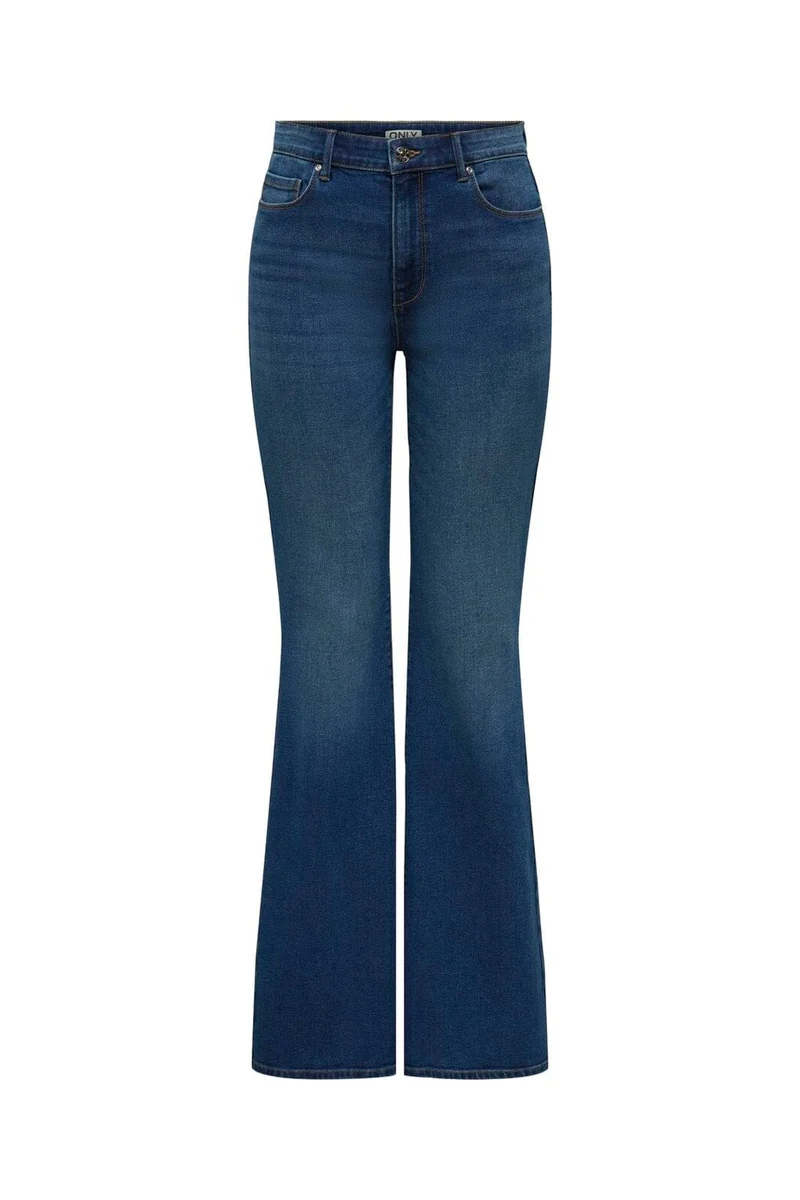 Only - Onllana Retro Flared Box - 4893231 Medium Blue Denim
