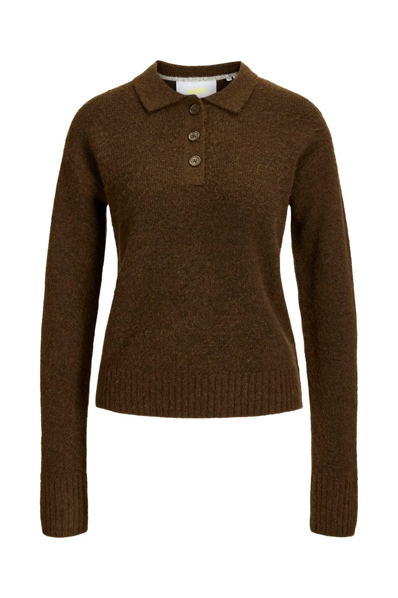 Jjxx - Jxcatalina Diverse Polo Knit - 5126974 Demitasse