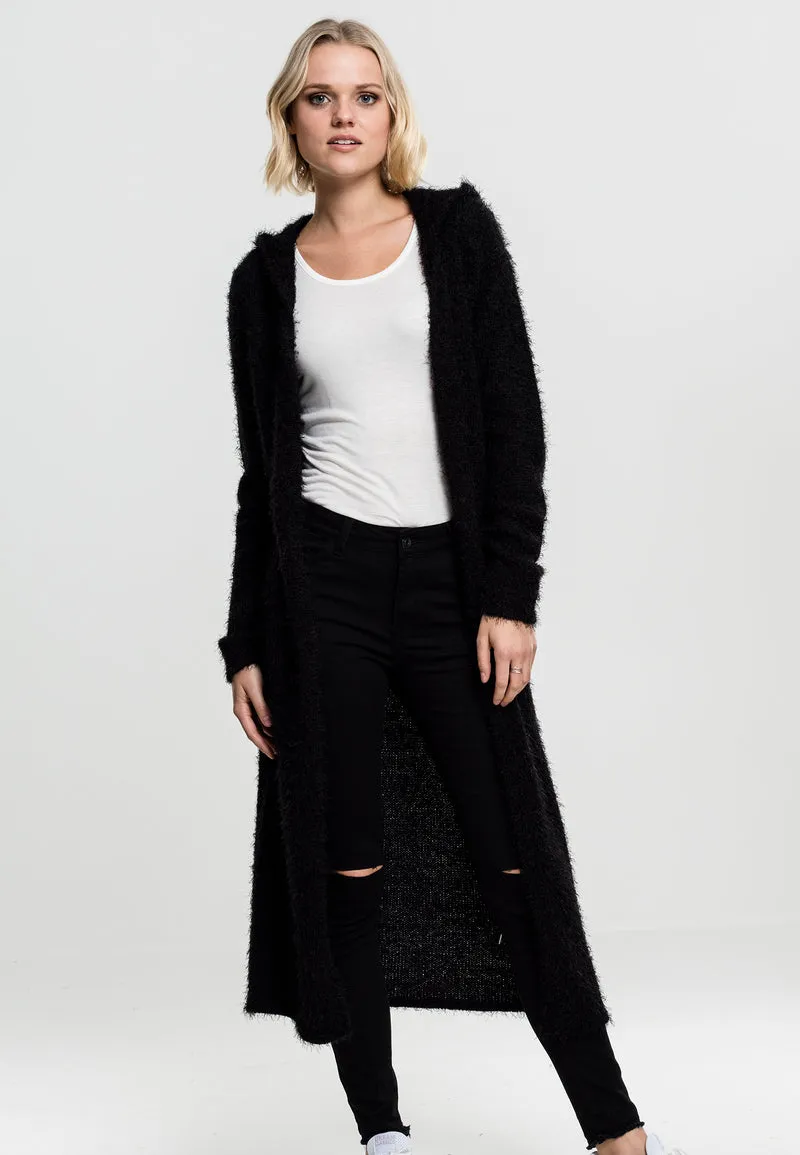 UC Hooded Feather Cardigan