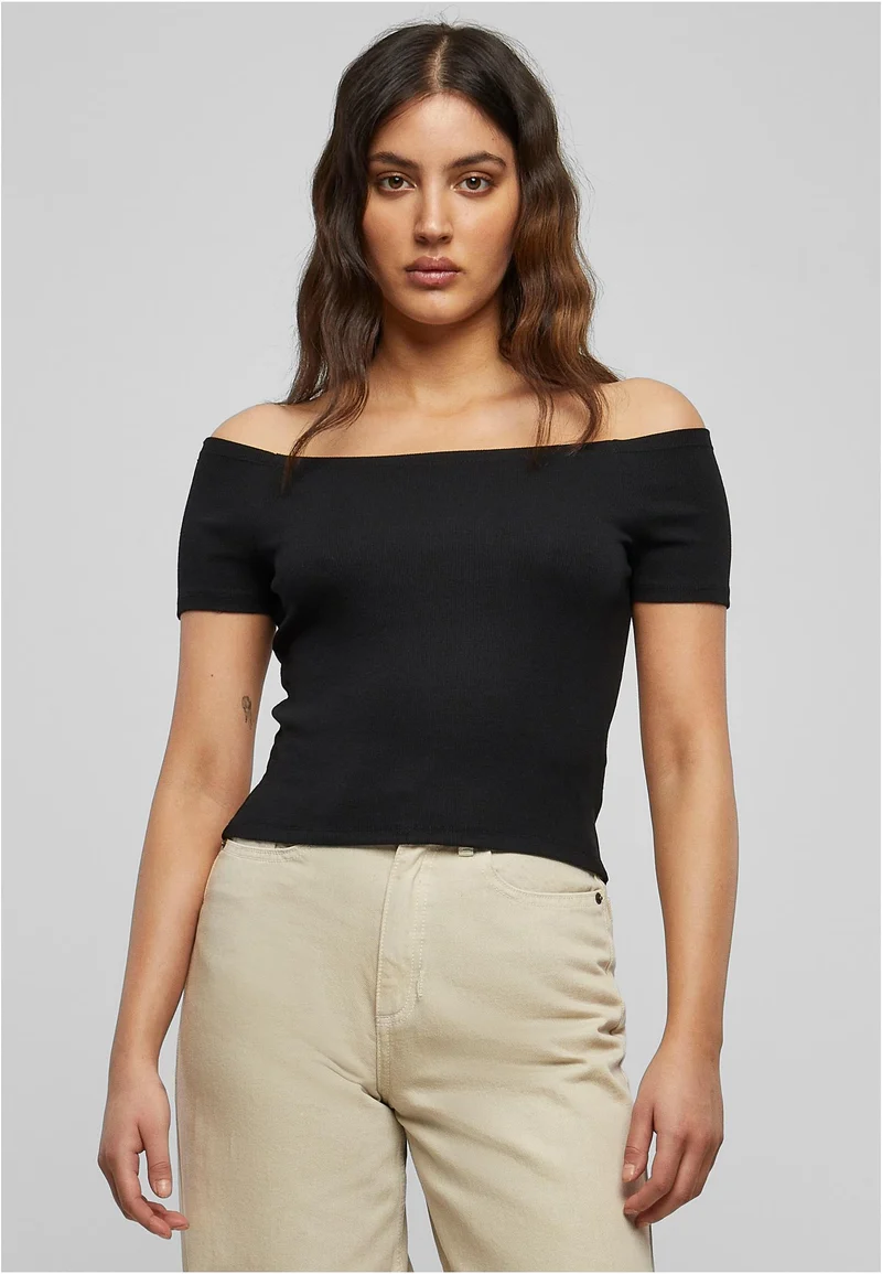UC Off Shoulder Rib Tee
