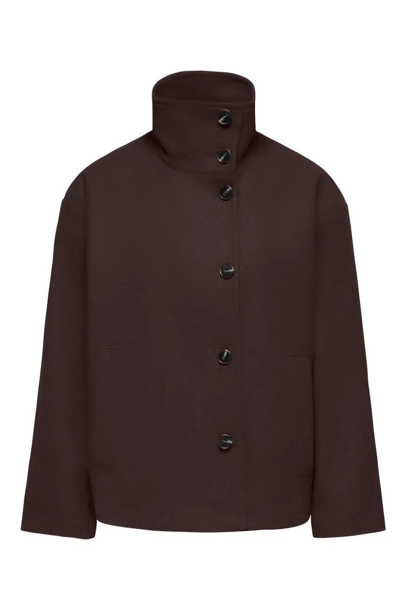 JDY - Jdyvivia Short Jacket Sgo - 5102708 Chocolate Torte Solid