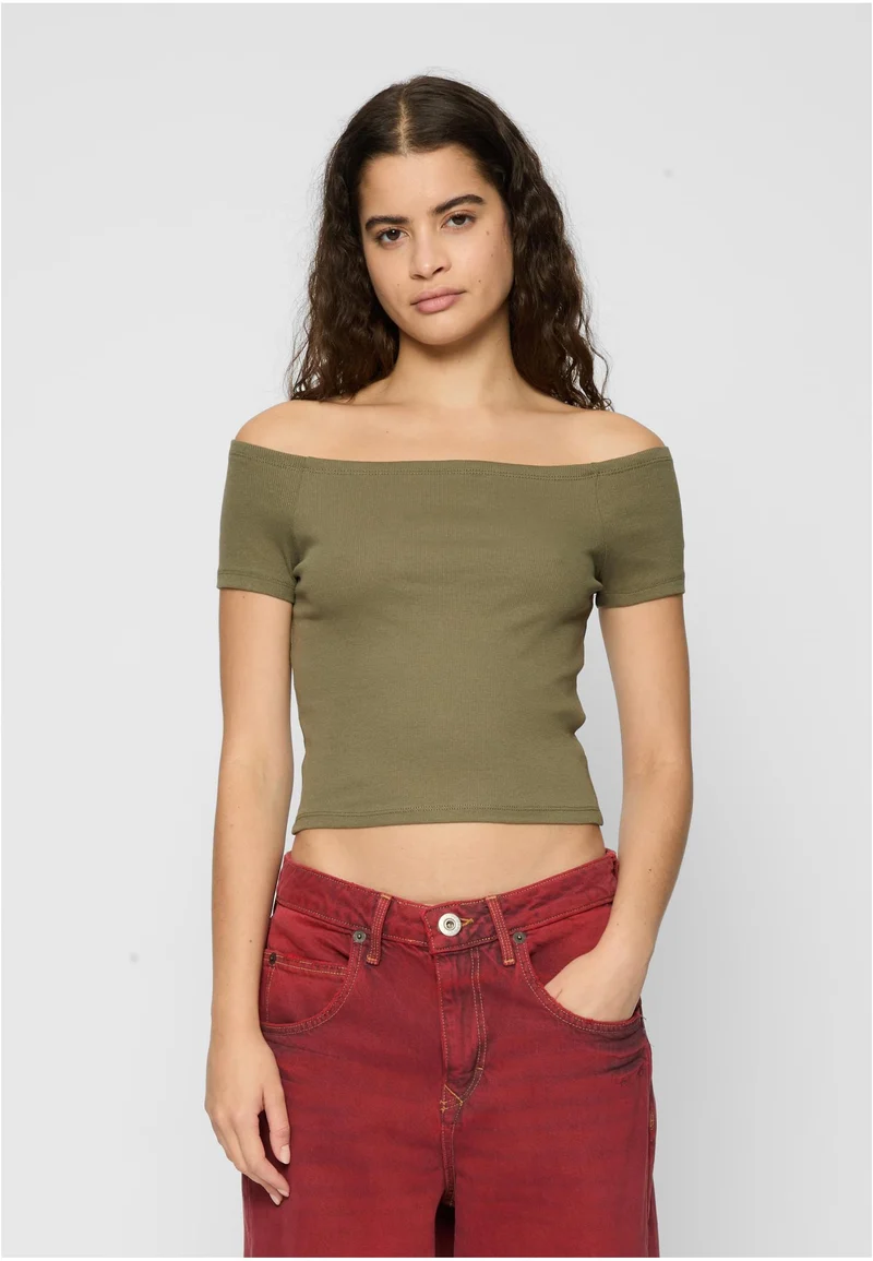 UC Off Shoulder Rib Tee 2-Pack