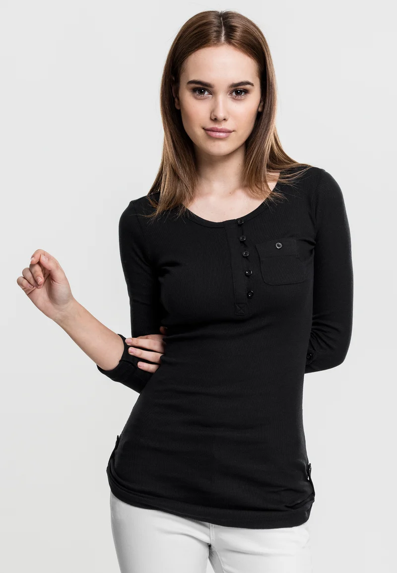 UC Long Rib Pocket Turnup Tee