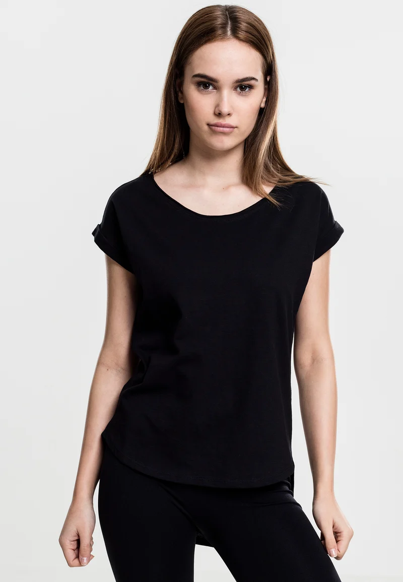 UC Long Back Shaped Slub Tee