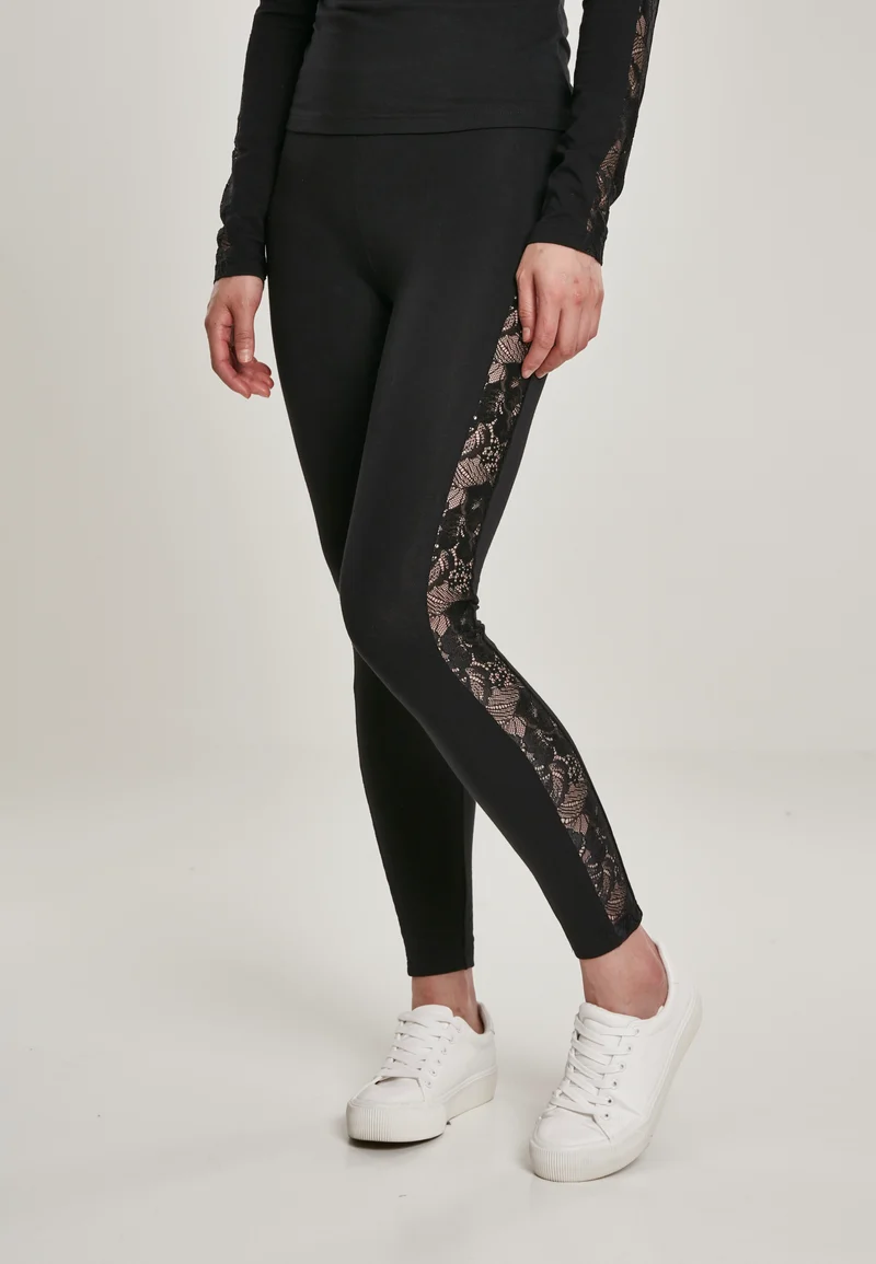 UC Lace Striped Tights