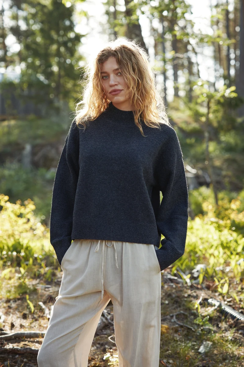 Neo Noir - Paulina Knit Blouse 159703 - 132 - Antracit