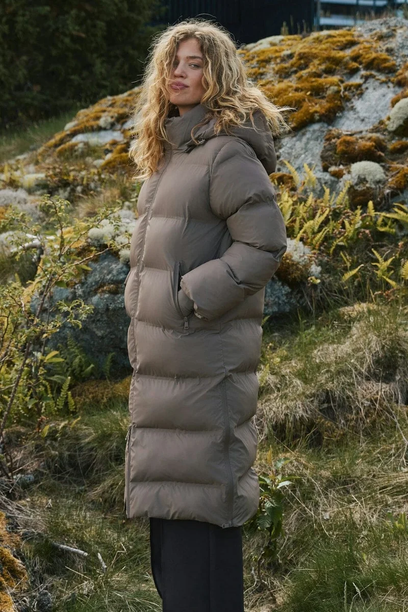 Neo Noir - Viviana C Puffer Jacket - Dark Taupe