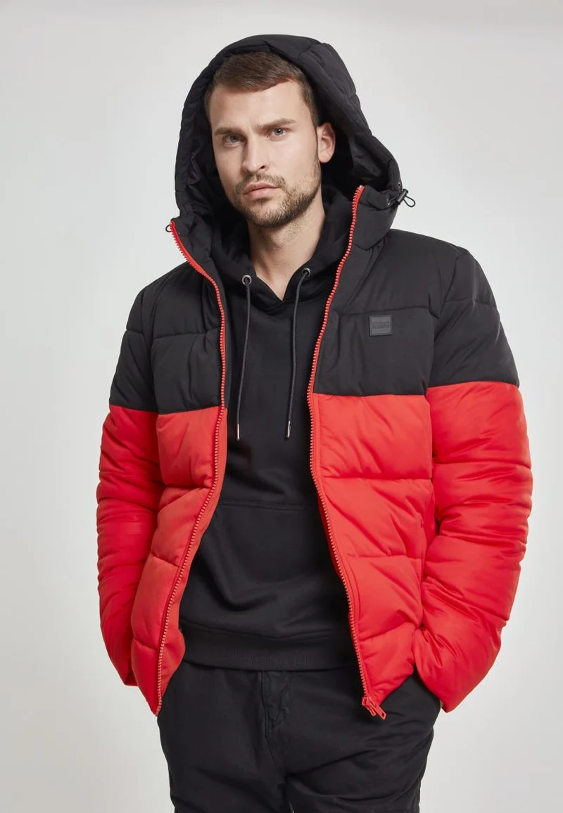 UC Hooded 2-Tone Puffer Jacket