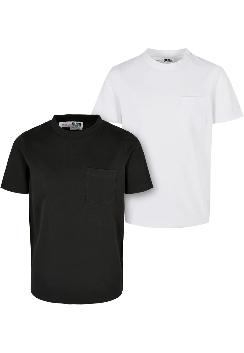 Boys Organic Cotton Basic Pocket Tee 2-Pack
