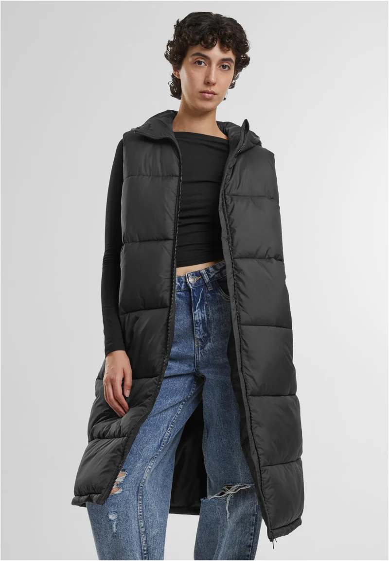 UC Long Hooded Puffer Vest