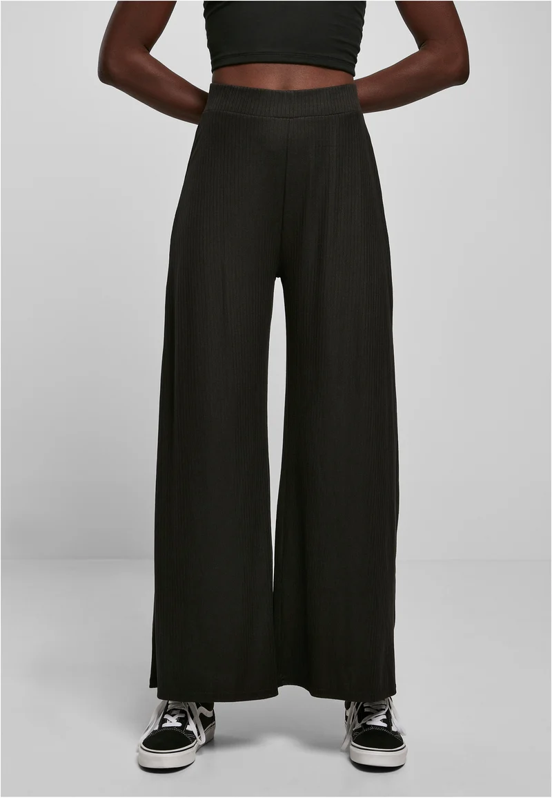 UC Rib Jersey Wide Leg Pants