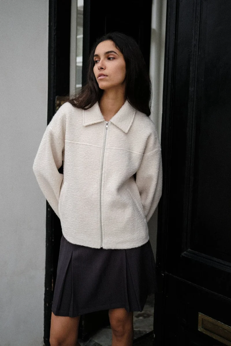 Neo Noir - Titan Soft Boucle Jacket 162865 - 121 - Off White