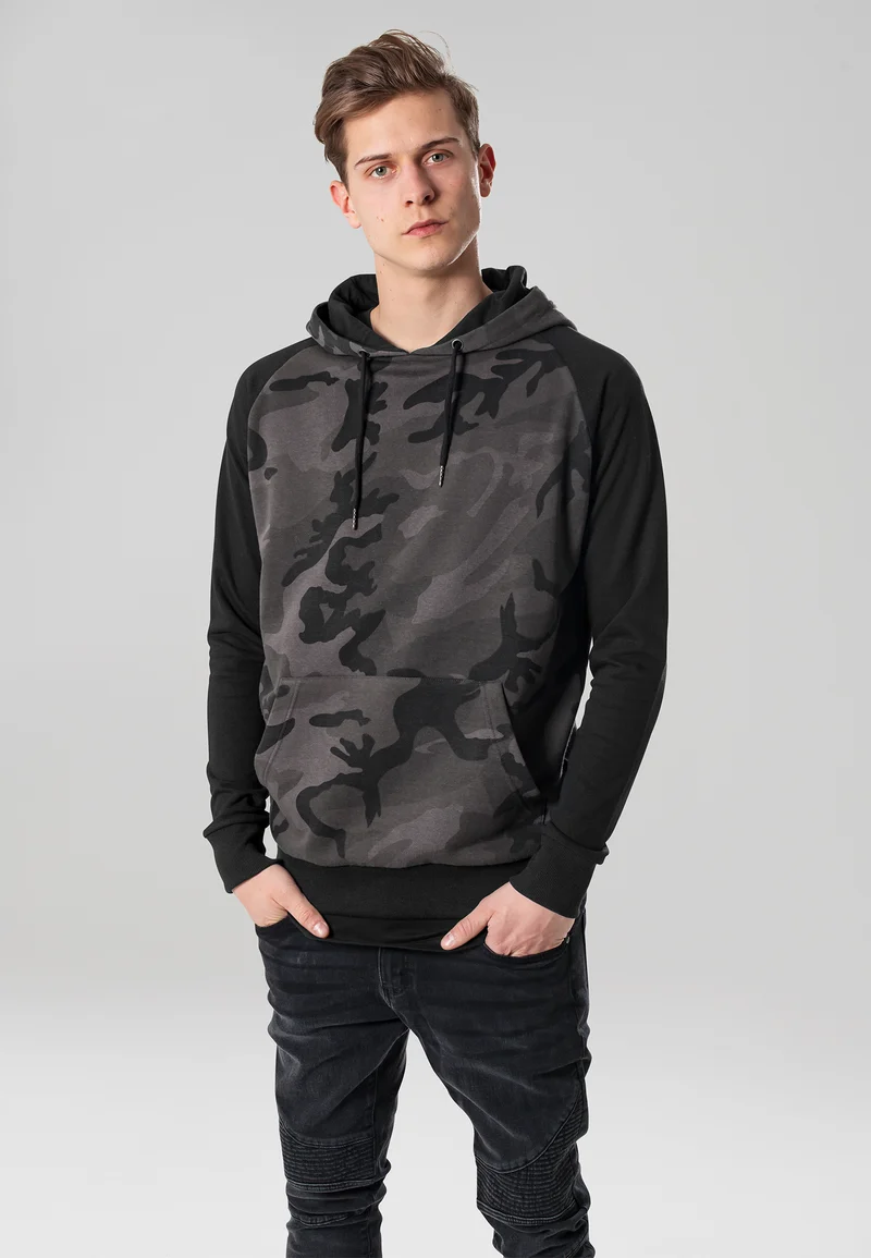 UC Camo Contrast Raglan Hoody