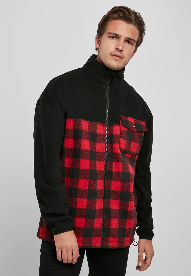 UC Patterned Polar Fleece Track Jacket