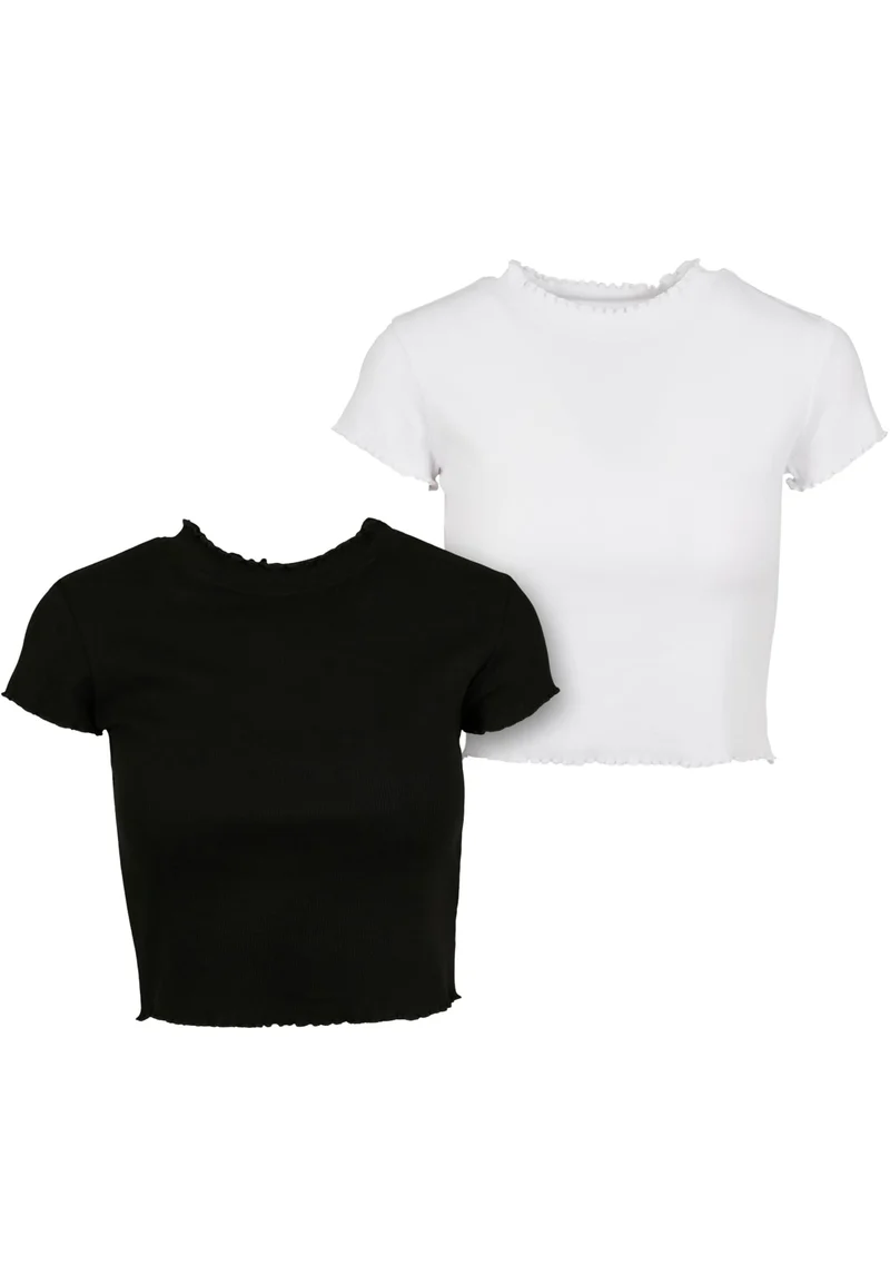 UC Cropped Rib Tee 2-Pack