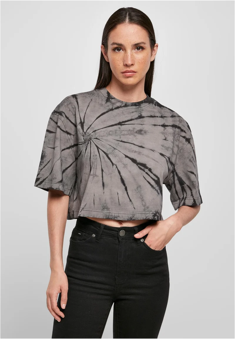 UC Oversized Cropped Tie Dye Tee