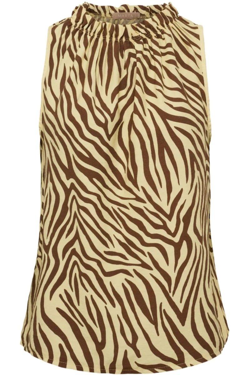 Marta Du Chateau - Mdclucina Top 2319 Zebra - Yellow