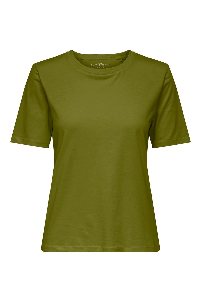 Only - Onlhappy S/S O-Neck Tee Pr - 5103655 Cardamom Seed