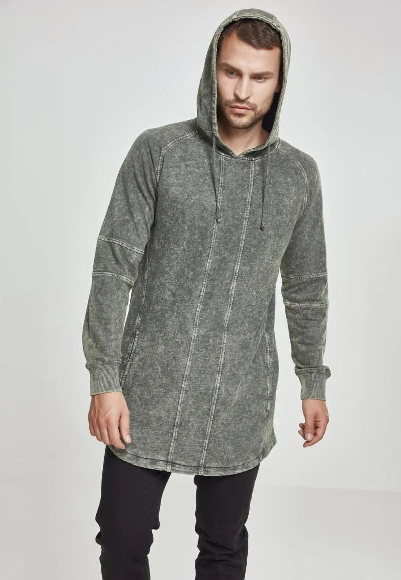 UC Terry Acid Washed Long Shaped Hoody