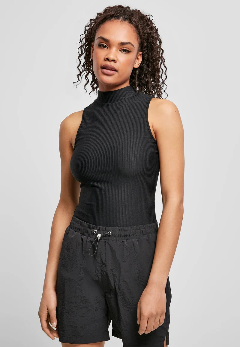 UC Sleeveless Rib Turtleneck Body