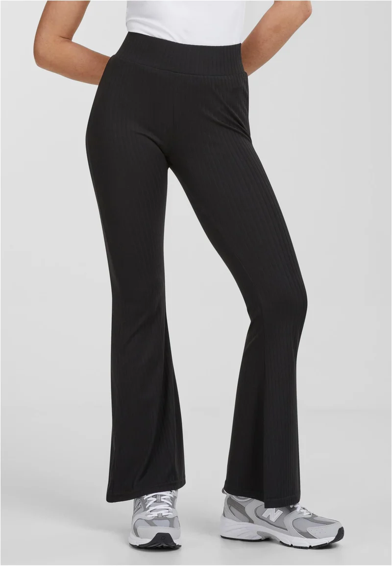 UC High Waist Rib Flared Tights