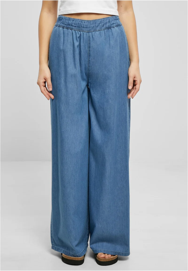 UC Light Denim Wide Leg Pants
