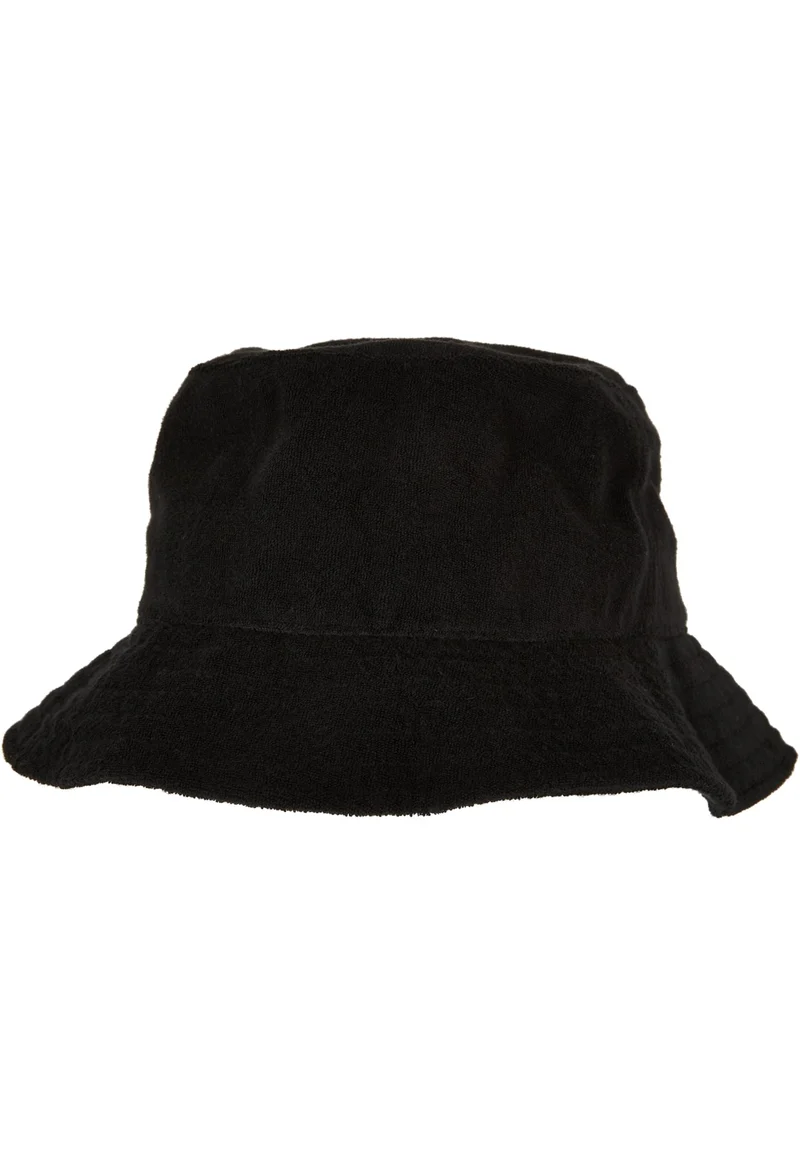 Frottee Bucket Hat Black One Size