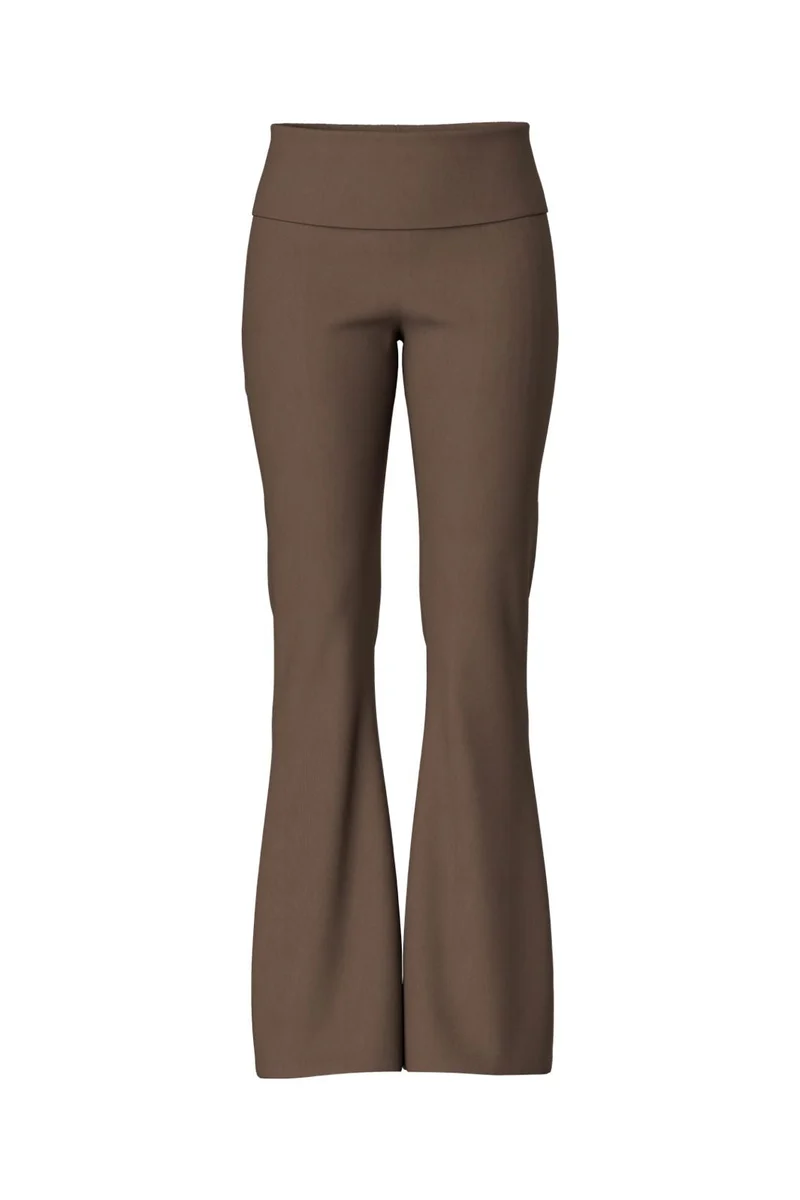 Pieces - Pcgeorgina Flared Legging - 5185872 Hot Fudge