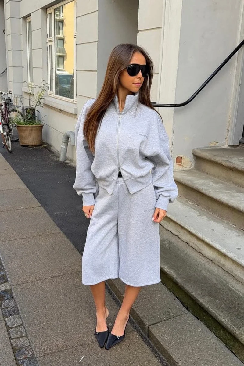 Modström - Tiamd Long Shorts 59814 - 7087 - Grey Melange