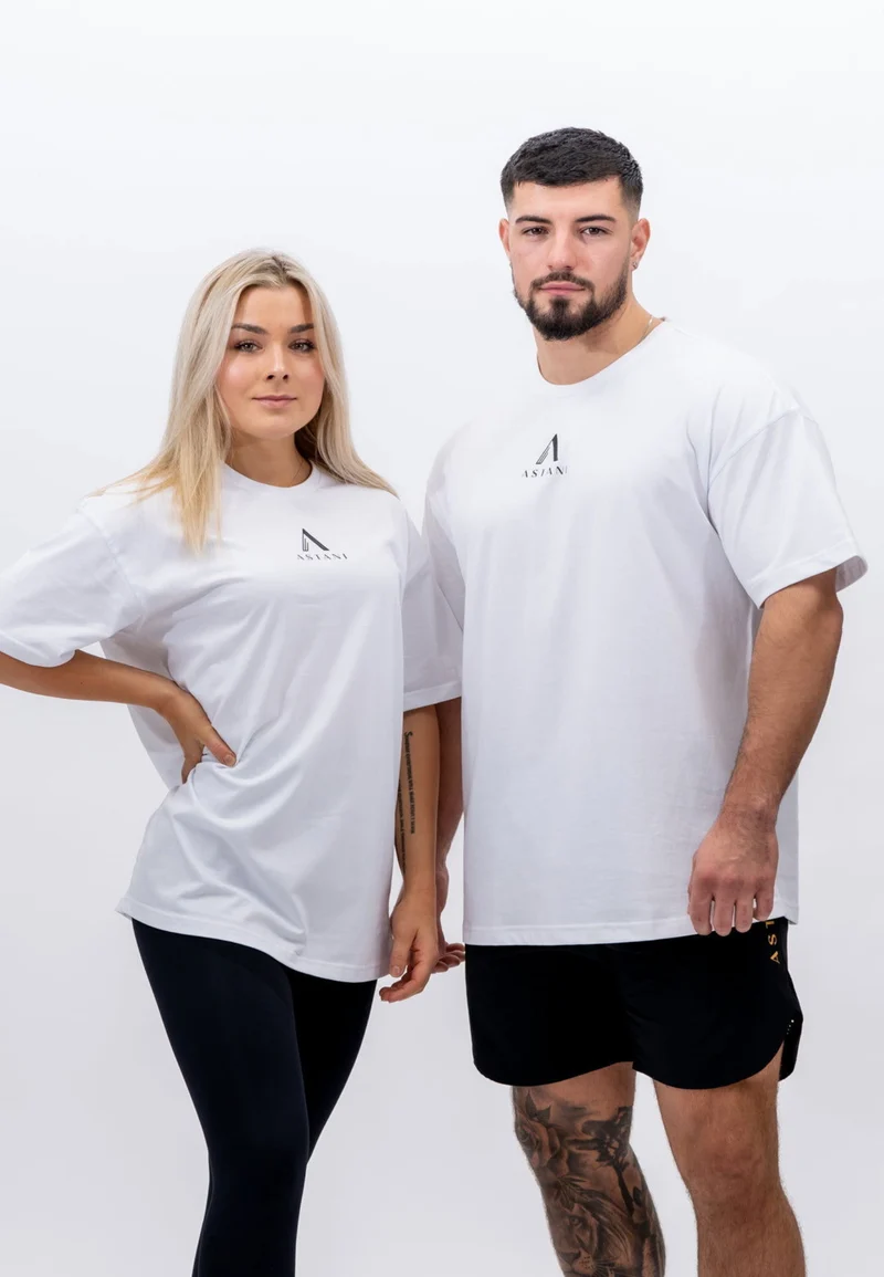 A AMPIO Oversize T Shirt - White