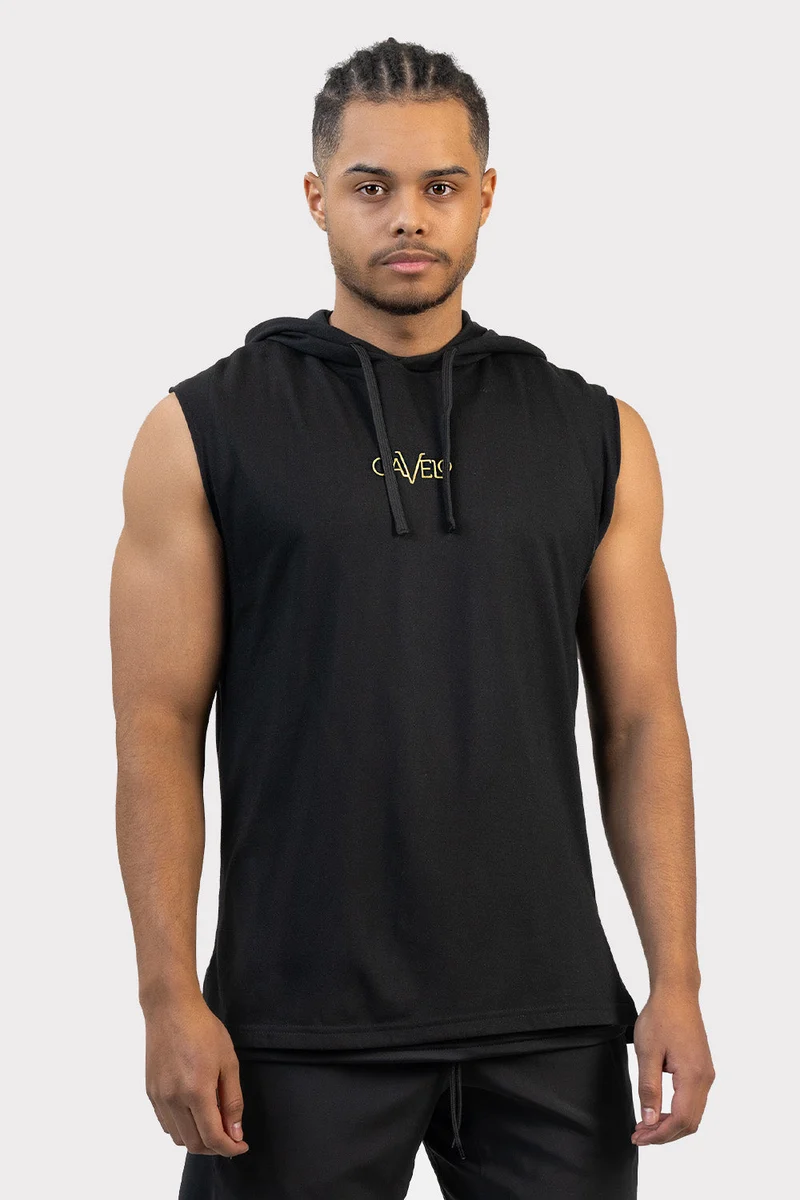 G Power Sleeveless Hoodie - Black