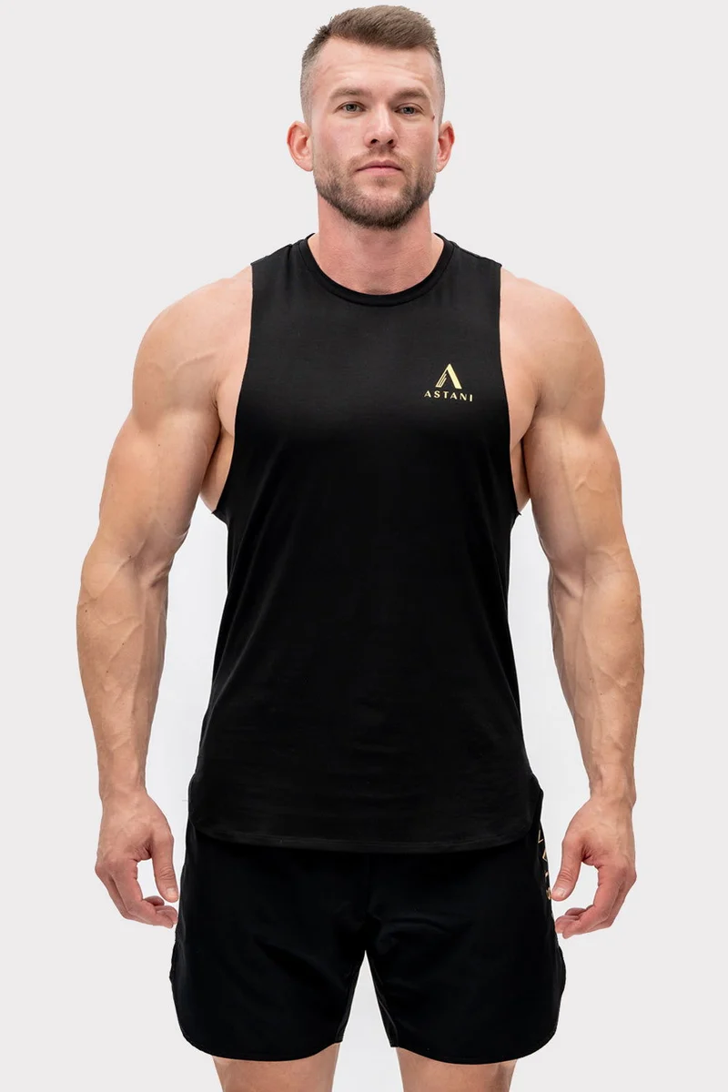 A Meta Tank Top - Black