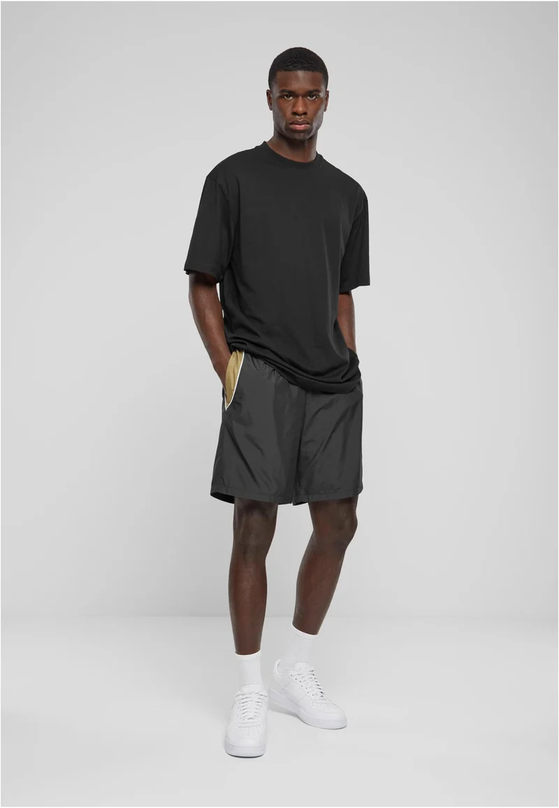 UC Piped Track Shorts - Black