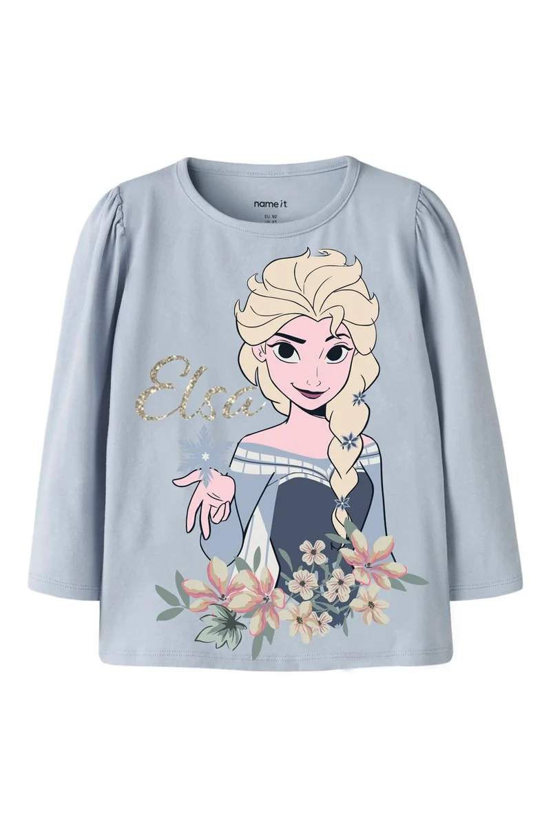 Name It - Nmfjala Frozen Ls Top Box Wdi - 5042375 Subdued Blue